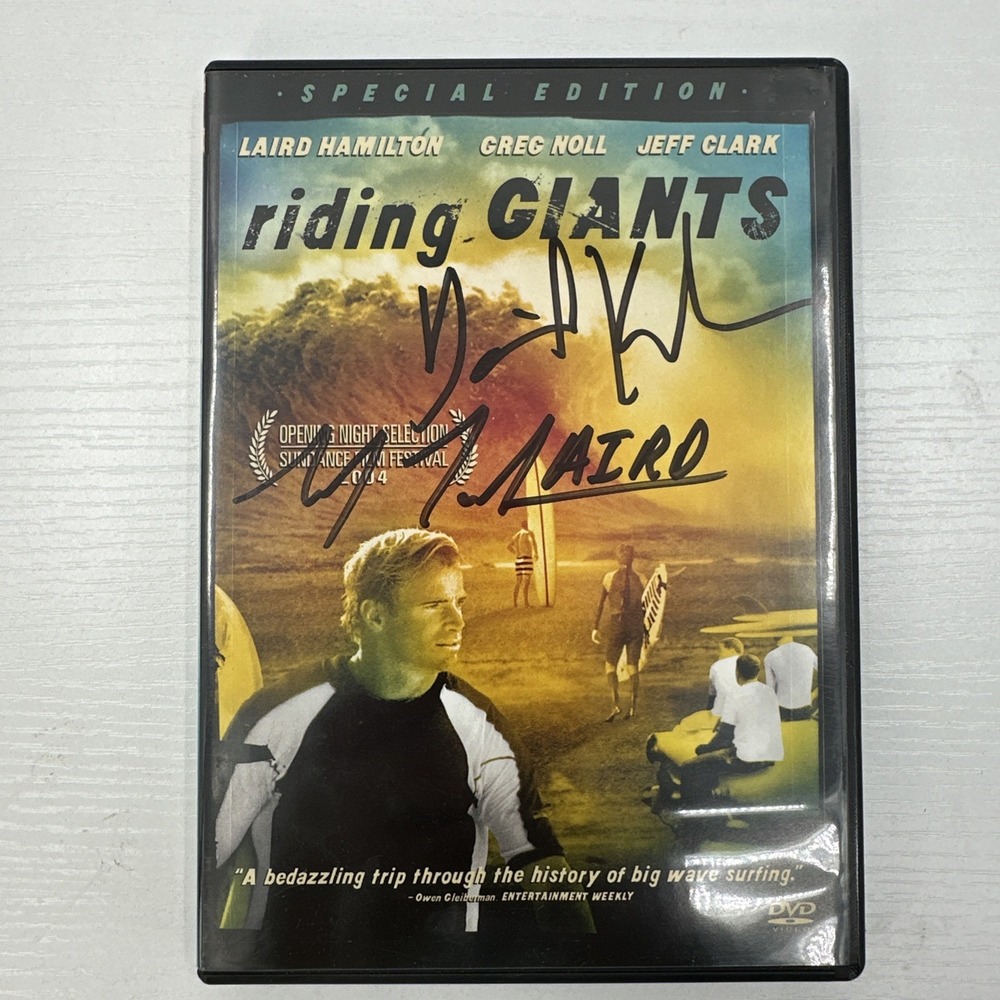 Riding Giants‎ Signed DVD 2004 Special Edition, Deleted Scenes, Surfing Surf
